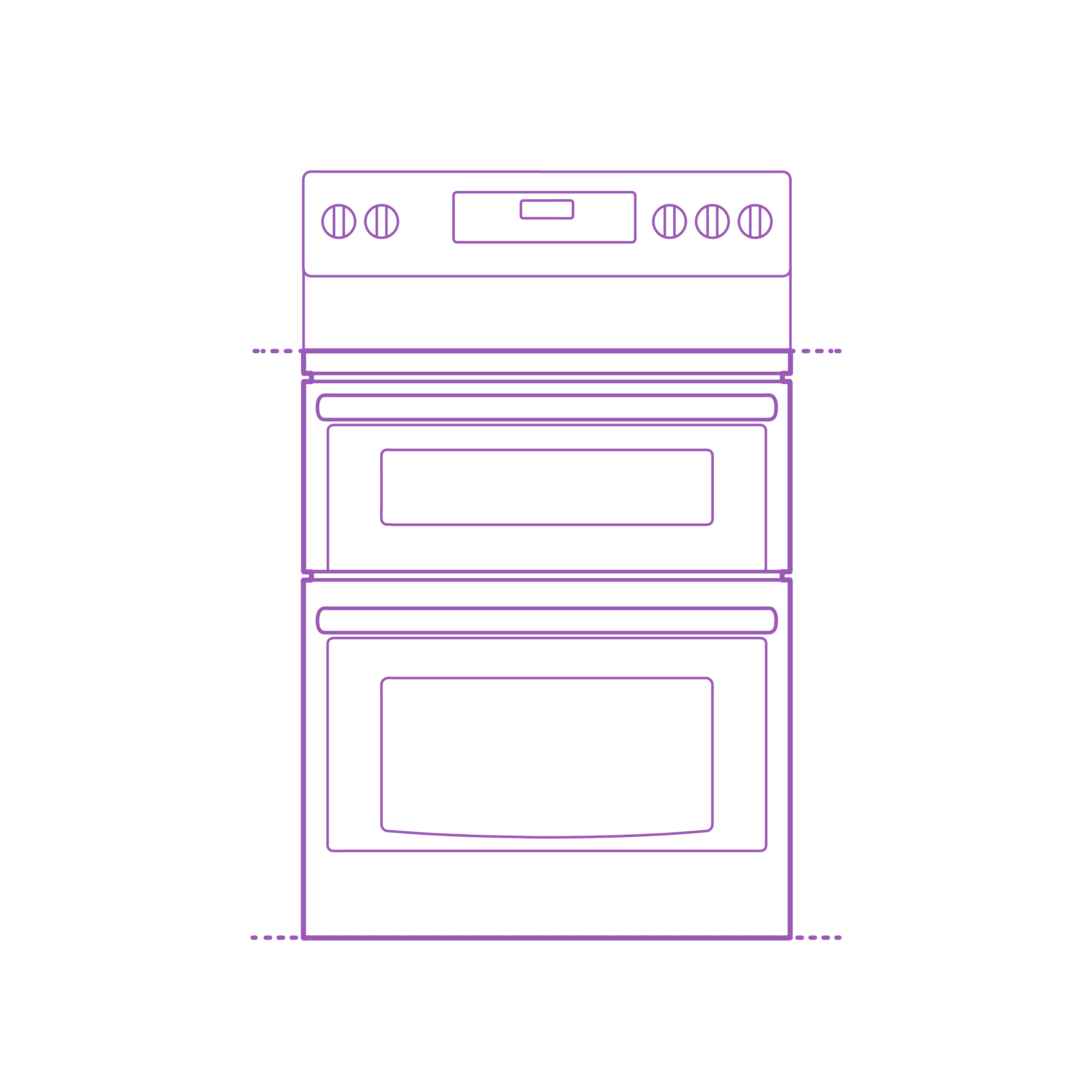 Fixtures Ranges Stoves Ge Freestanding Double Oven Electric Range Contour Svg Vector Free Vectors
